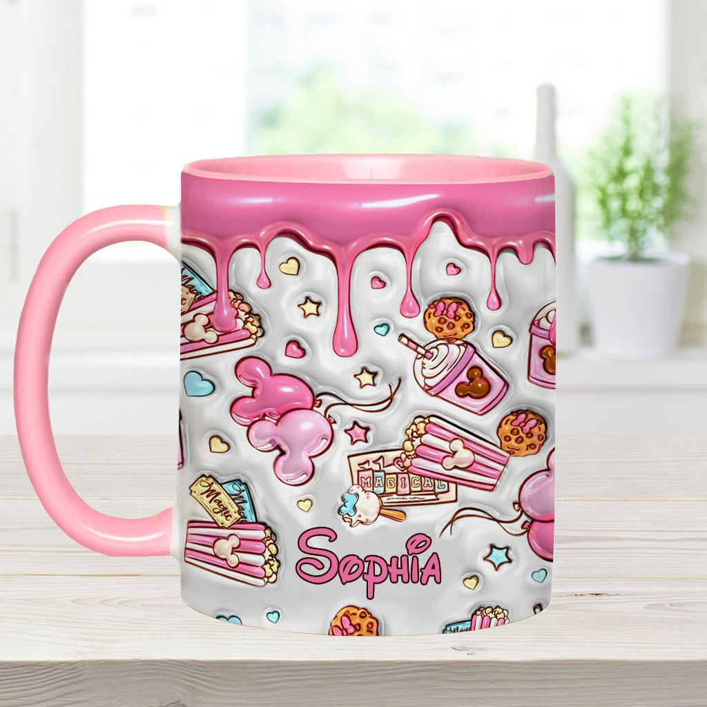 Magical Pink Mouse Ears - Personalized Mouse Accent Mug