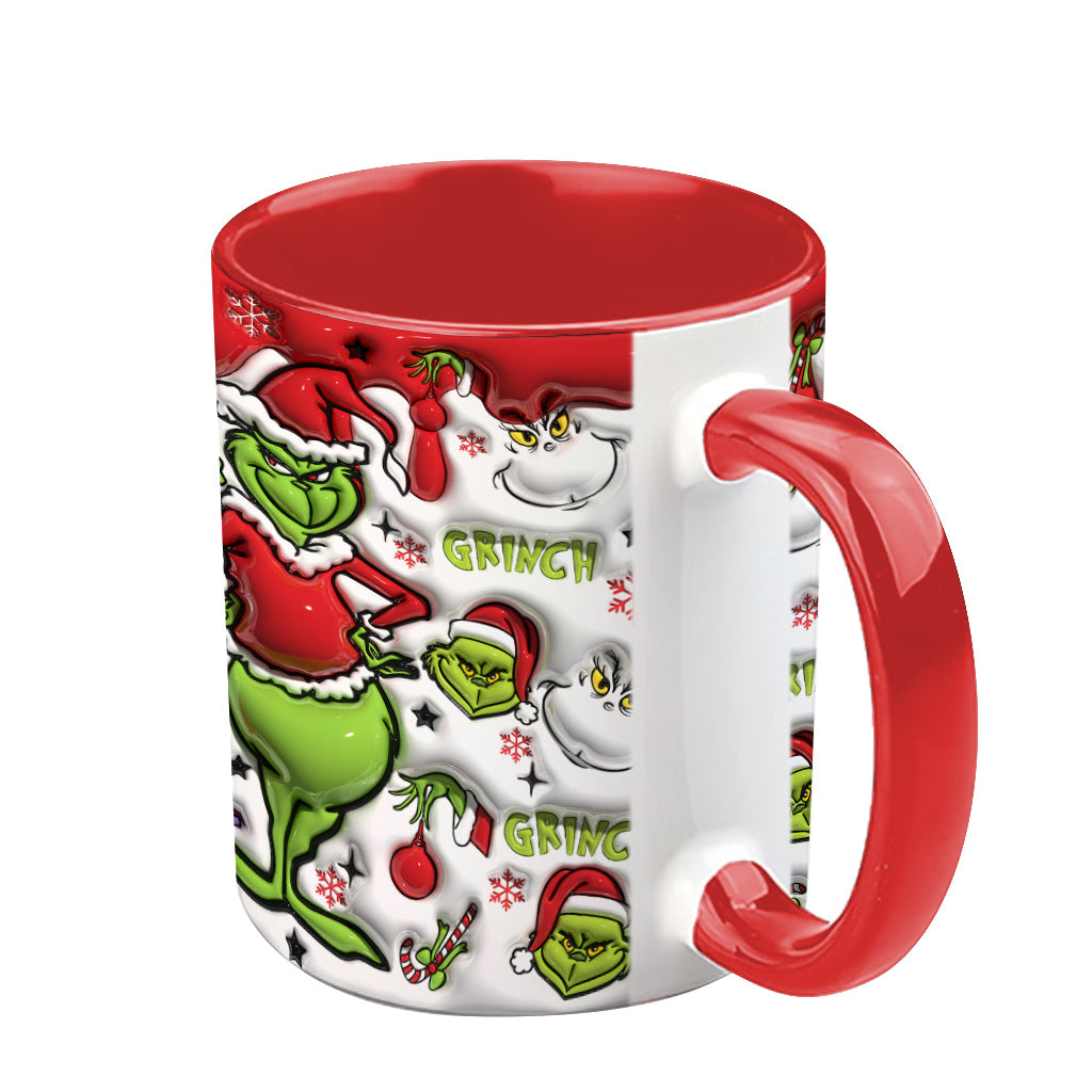 Red Christmas - Personalized Stole Christmas Accent Mug