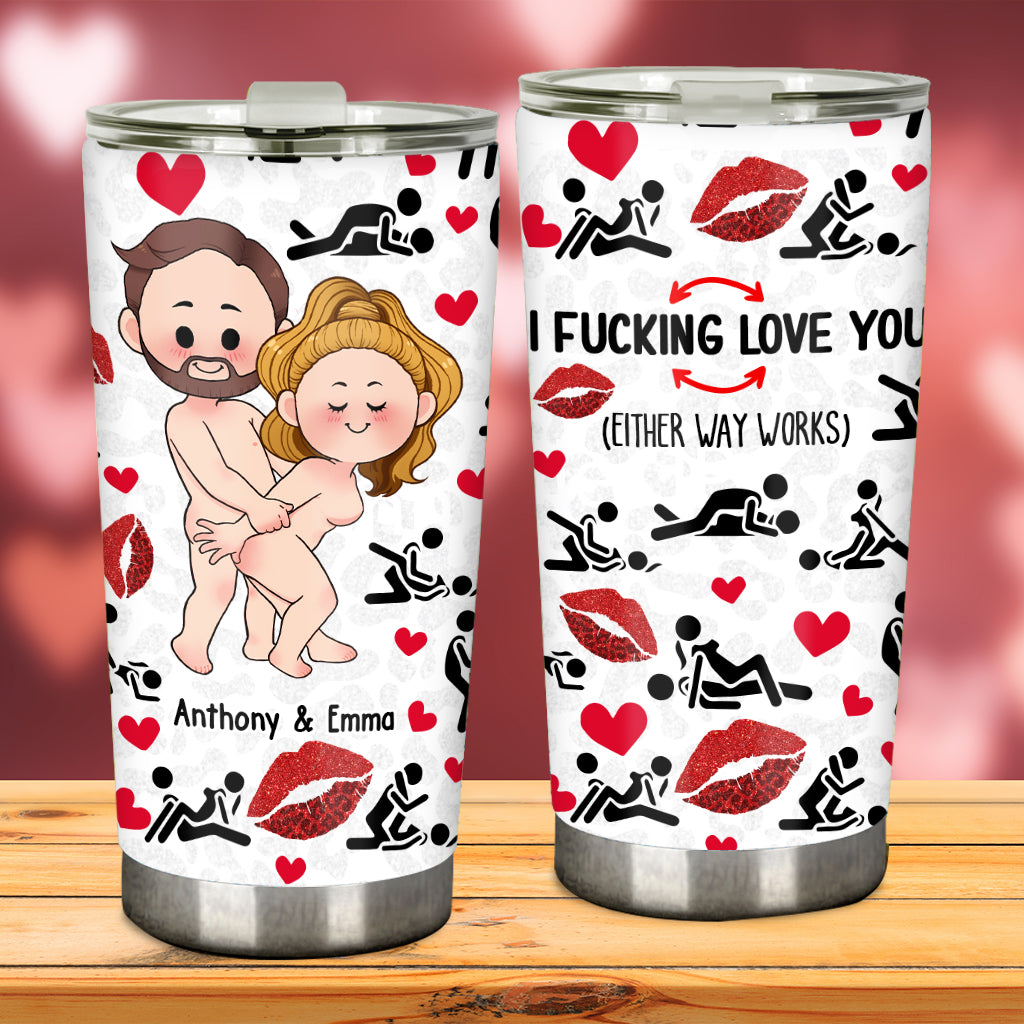 I Love You - Personalized Couple Tumbler