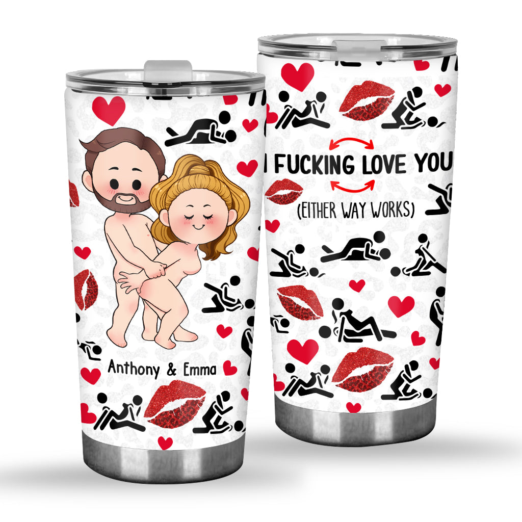 I Love You - Personalized Couple Tumbler