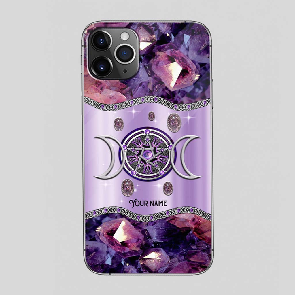 Purple Tripple Moon Witch Personalized 3D Printed Phone Case