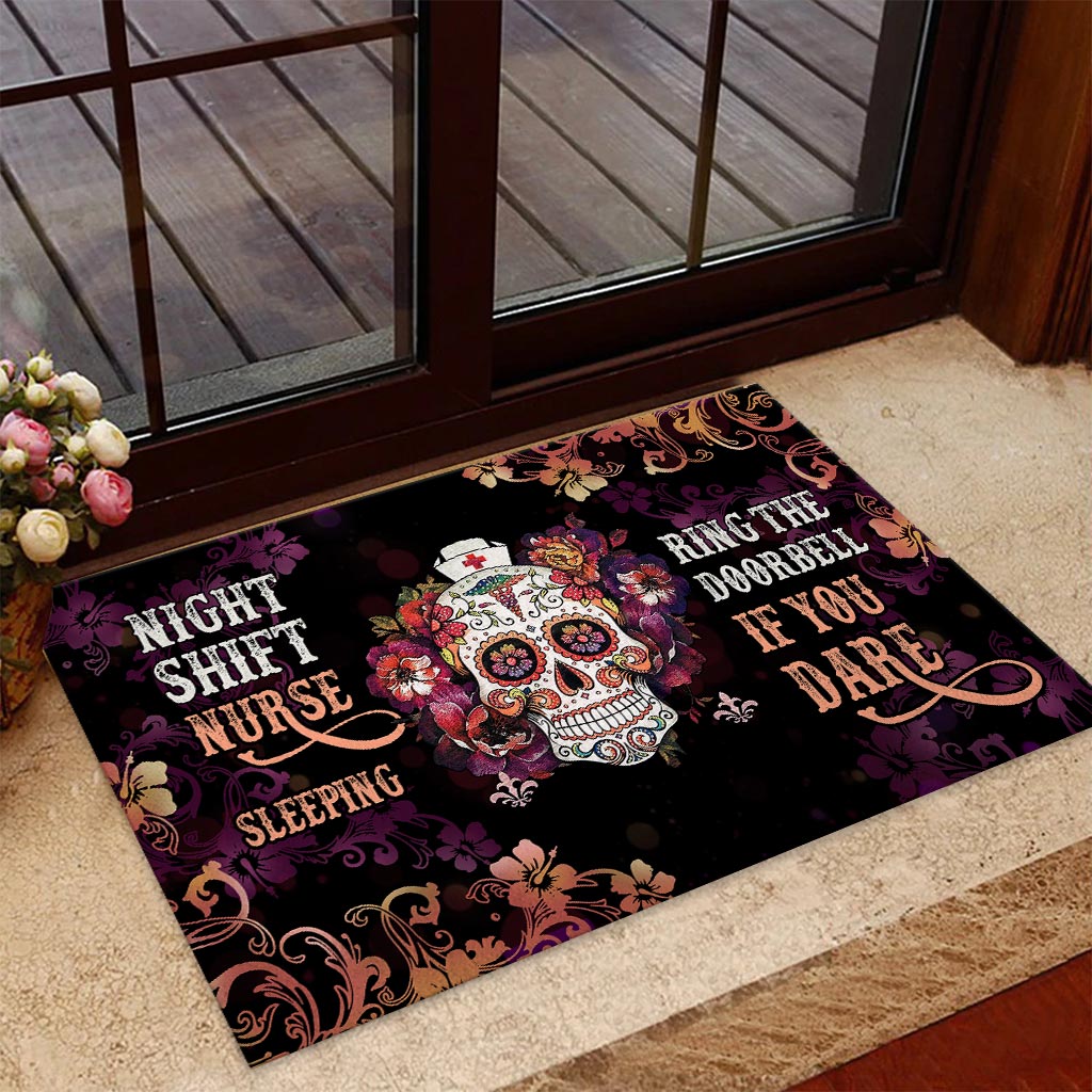 Night Shift Nurse Sleeping - Nurse Doormat