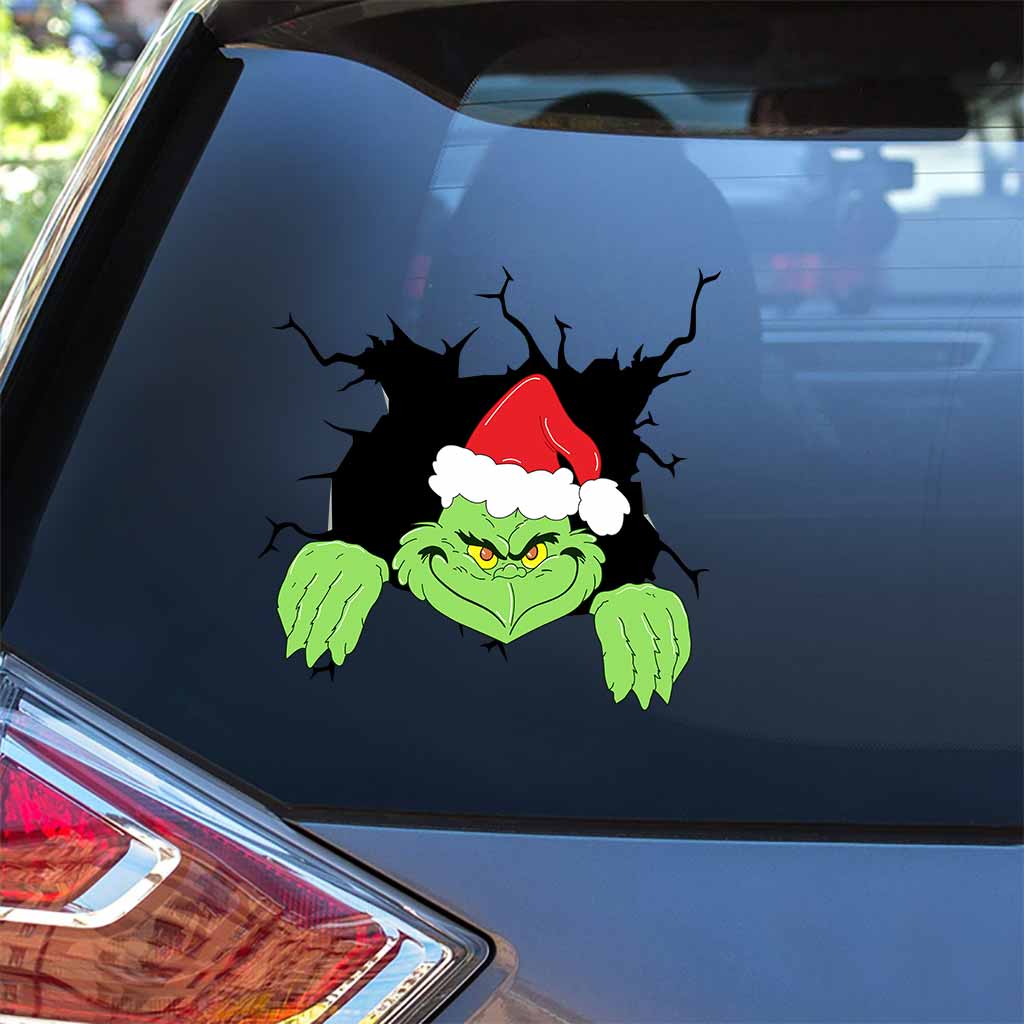 Peeking - Christmas Decal Die Cut