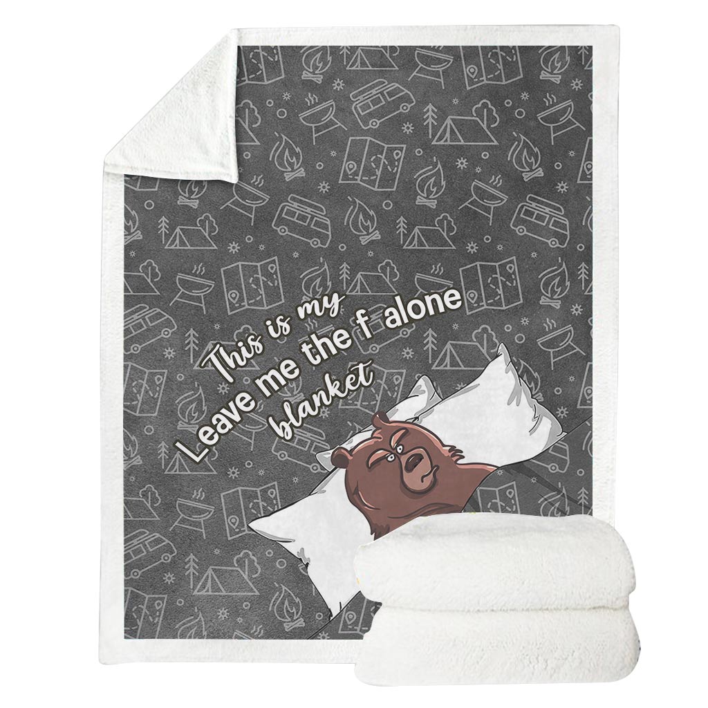 This Is My Leave Me Alone Blanket - Personalized Camping Blanket