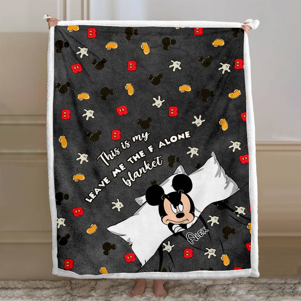 This Is My Leave Me Alone Blanket - Personalized Mouse Blanket