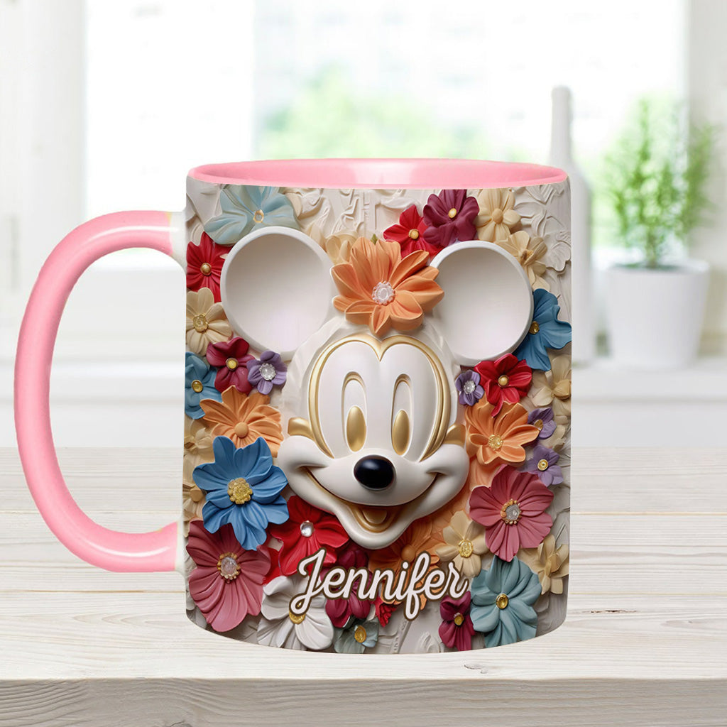 Magical Flowers - Personalized Mouse Accent Mug