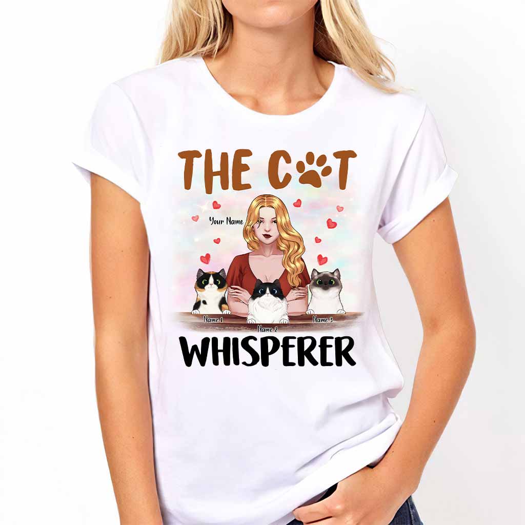 The Cat Whisperer - Personalized Mother's Day Cat T-shirt and Hoodie