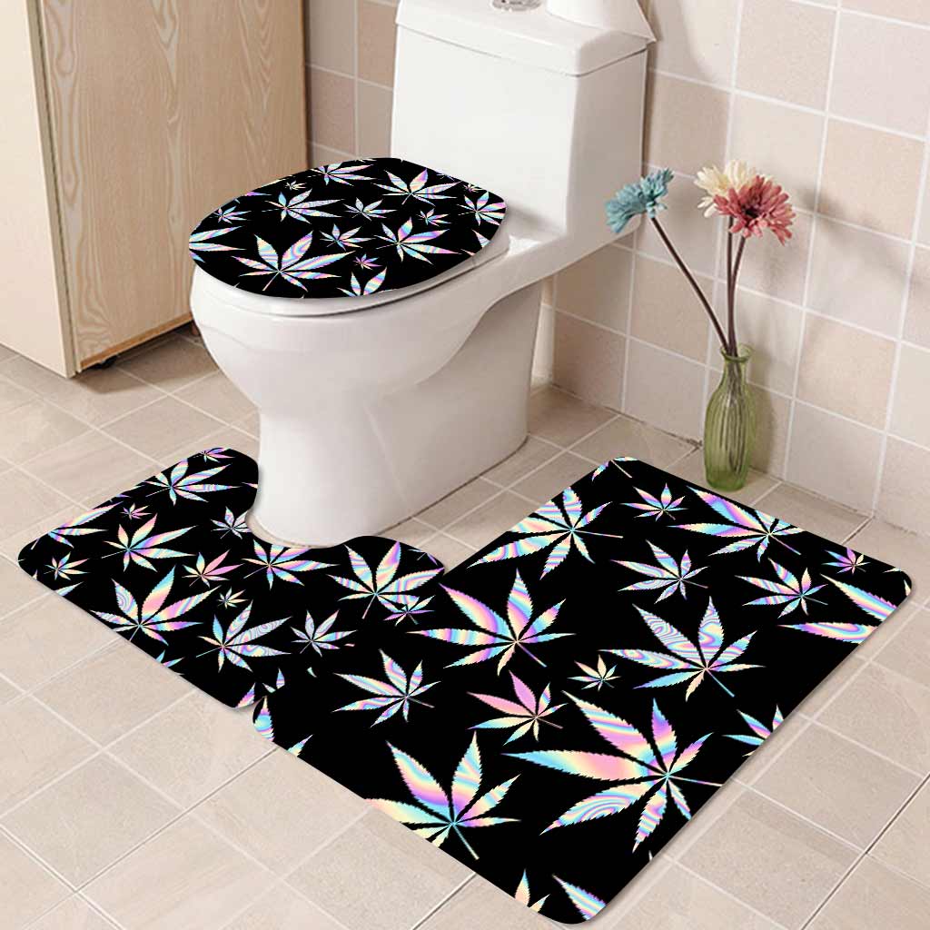 Magic Leaf - Weed 3 Pieces Bathroom Mats Set