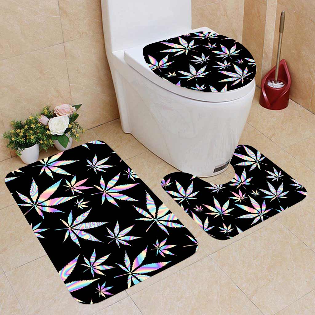 Magic Leaf - Weed 3 Pieces Bathroom Mats Set