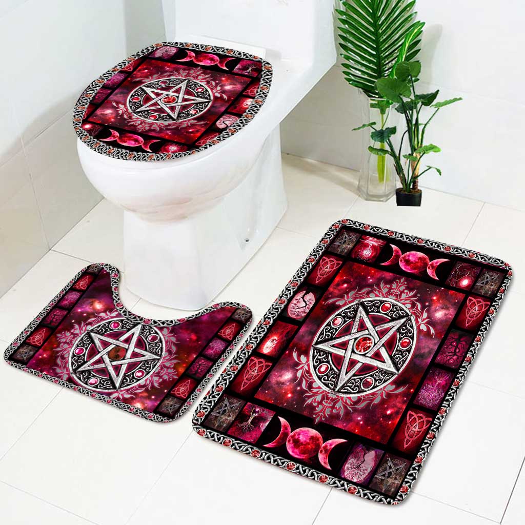 Red Star Witch Vibes - Witch 3 Pieces Bathroom Mats Set