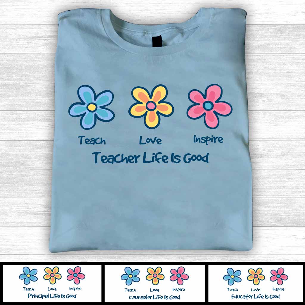 Teach Love Inspire - Personalized Teacher T-shirt and Hoodie