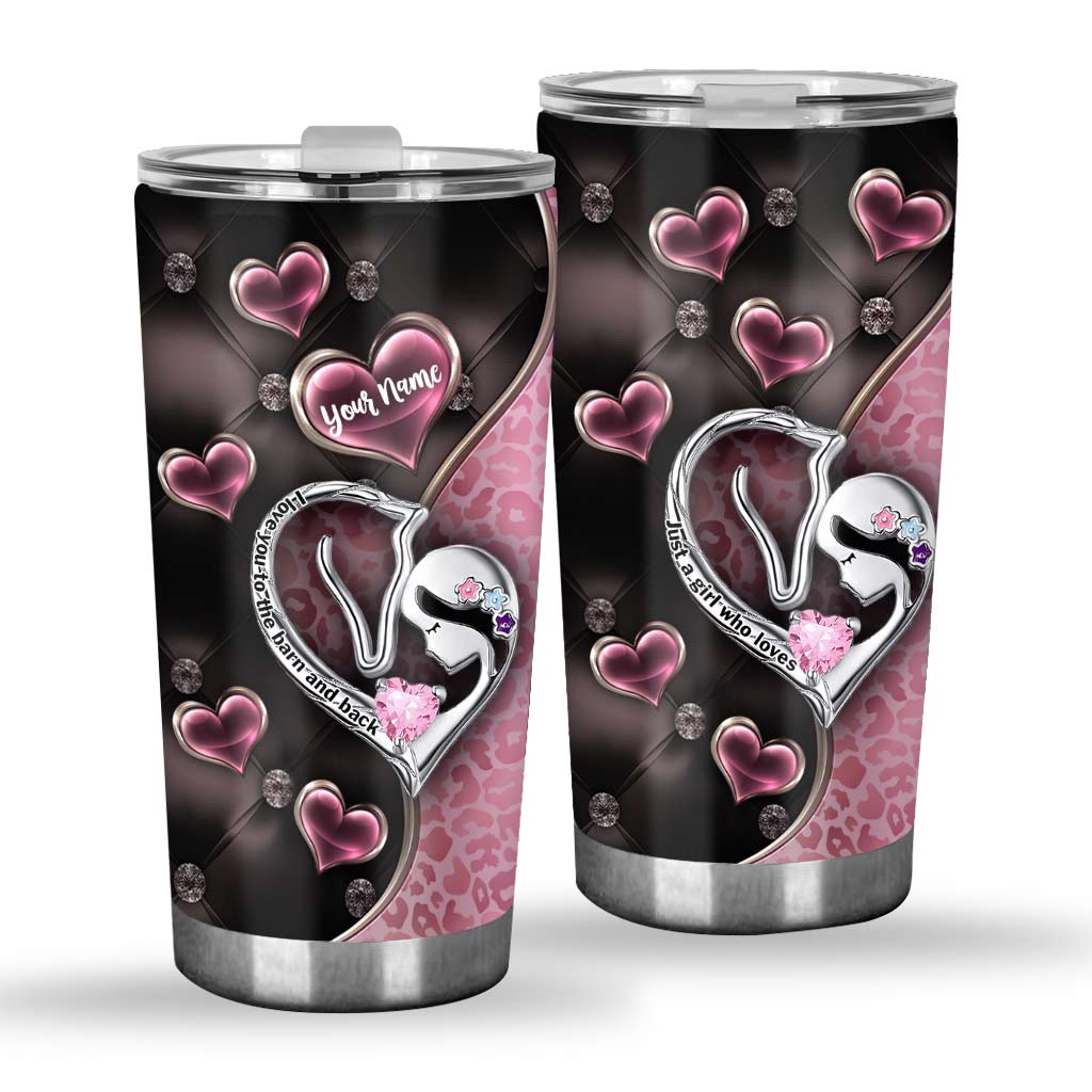 Just A Girl Who Love Horses - Personalized Tumbler