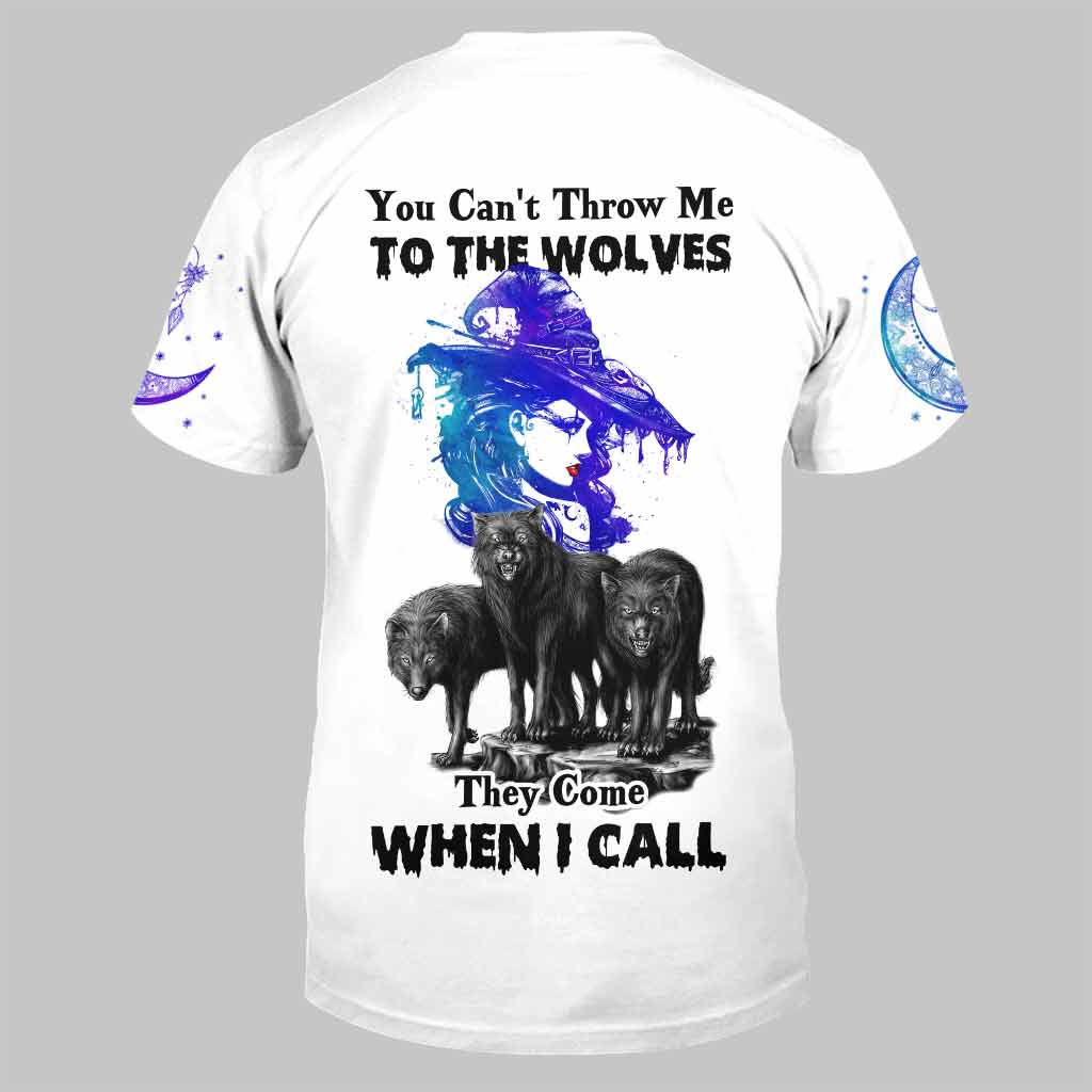 Witch Wolf You Can't Throw Me All Over T-shirt and Hoodie