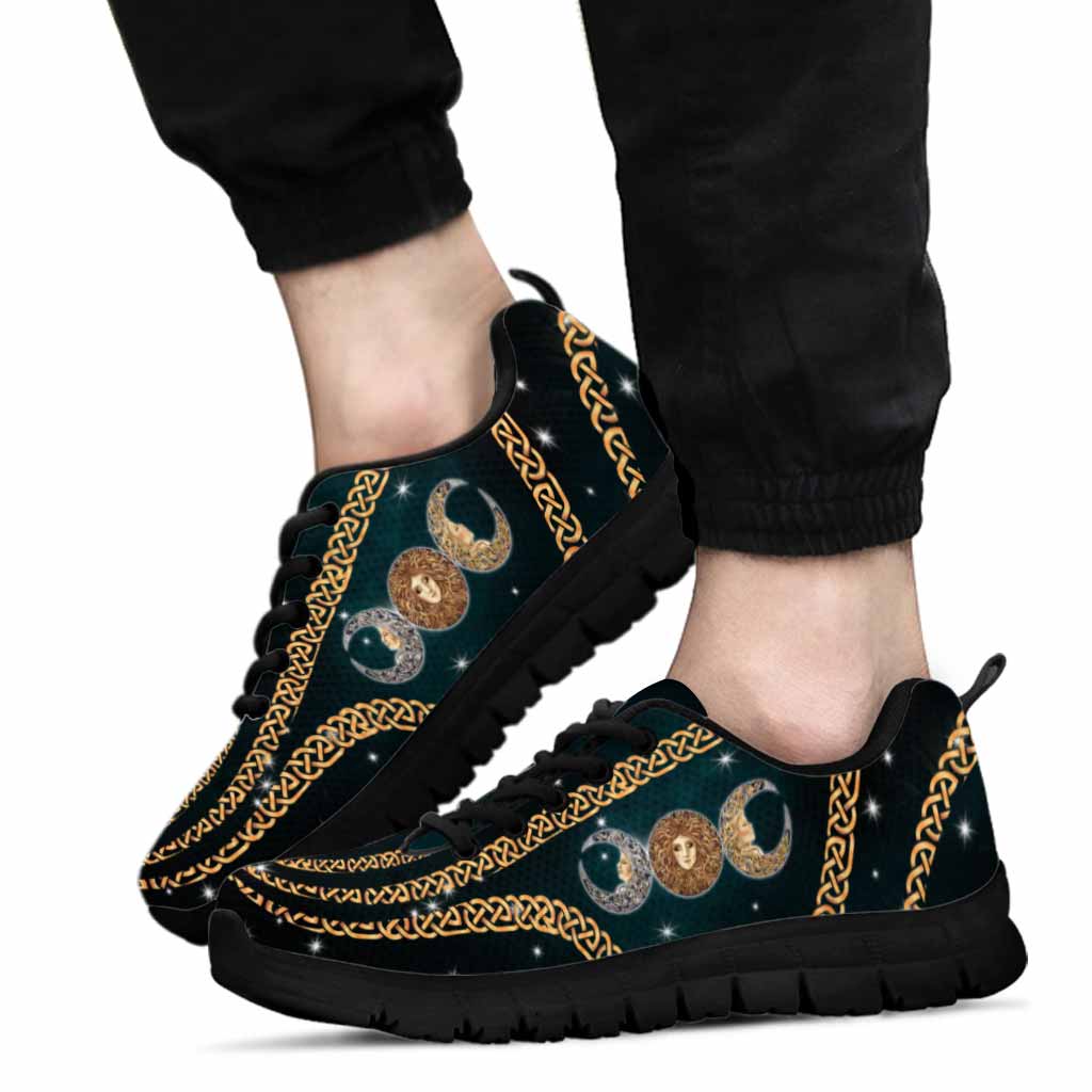 Triple Moon Goddess Witch Sneakers