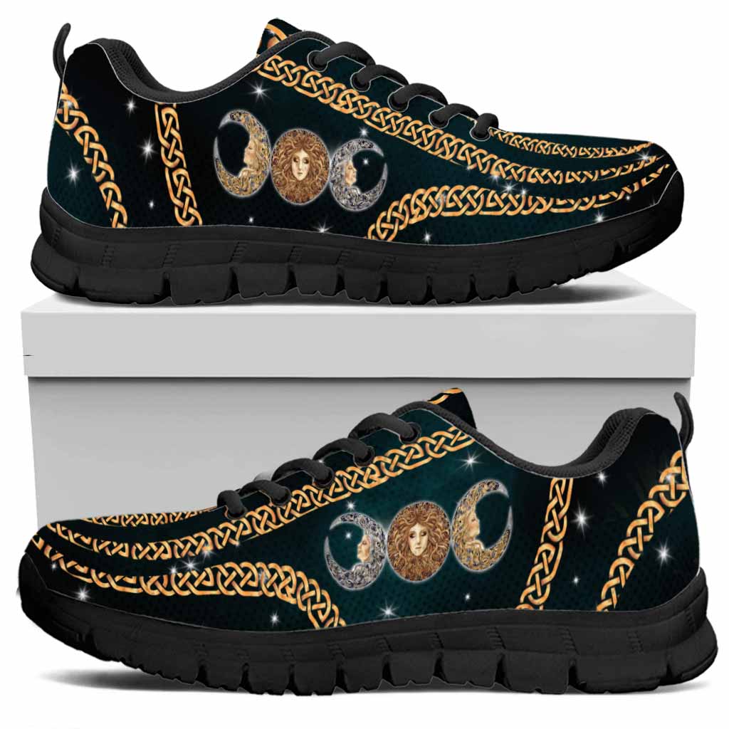 Triple Moon Goddess Witch Sneakers