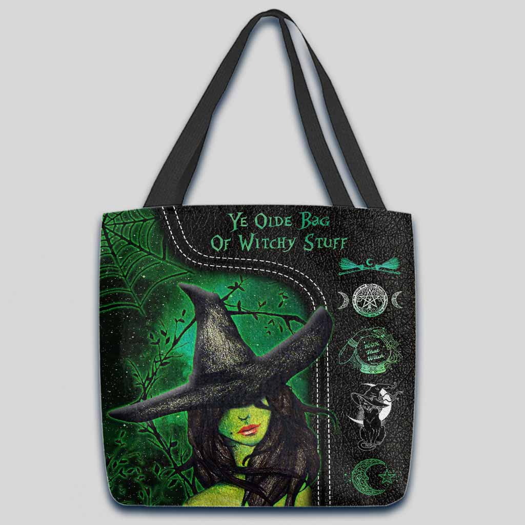 Ye Olde Bag Of Witchy Stuff - Witch Tote Bag