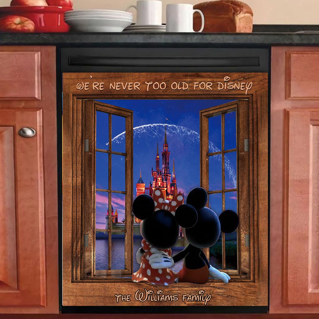 We're Never Too Old - Personalized Mouse Dishwasher Cover