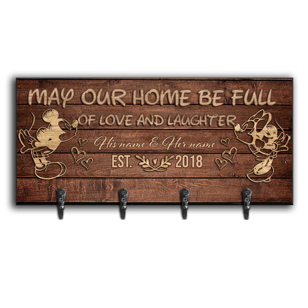 Love And Laughter - Personalized Mouse Key Rack