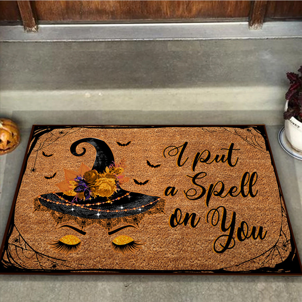 I Put A Spell On You - Witch Coir Pattern Print Doormat