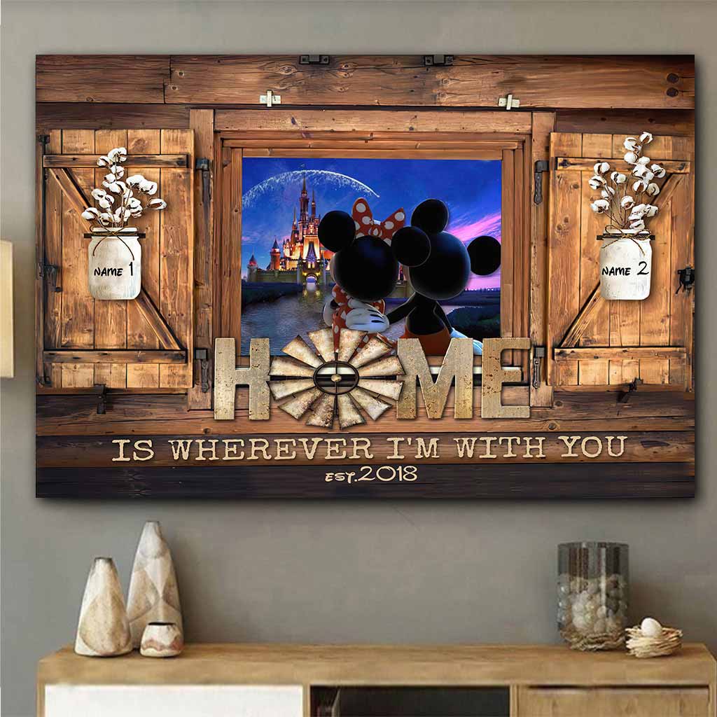 Home Is Where I'm With You - Personalized Mouse Poster