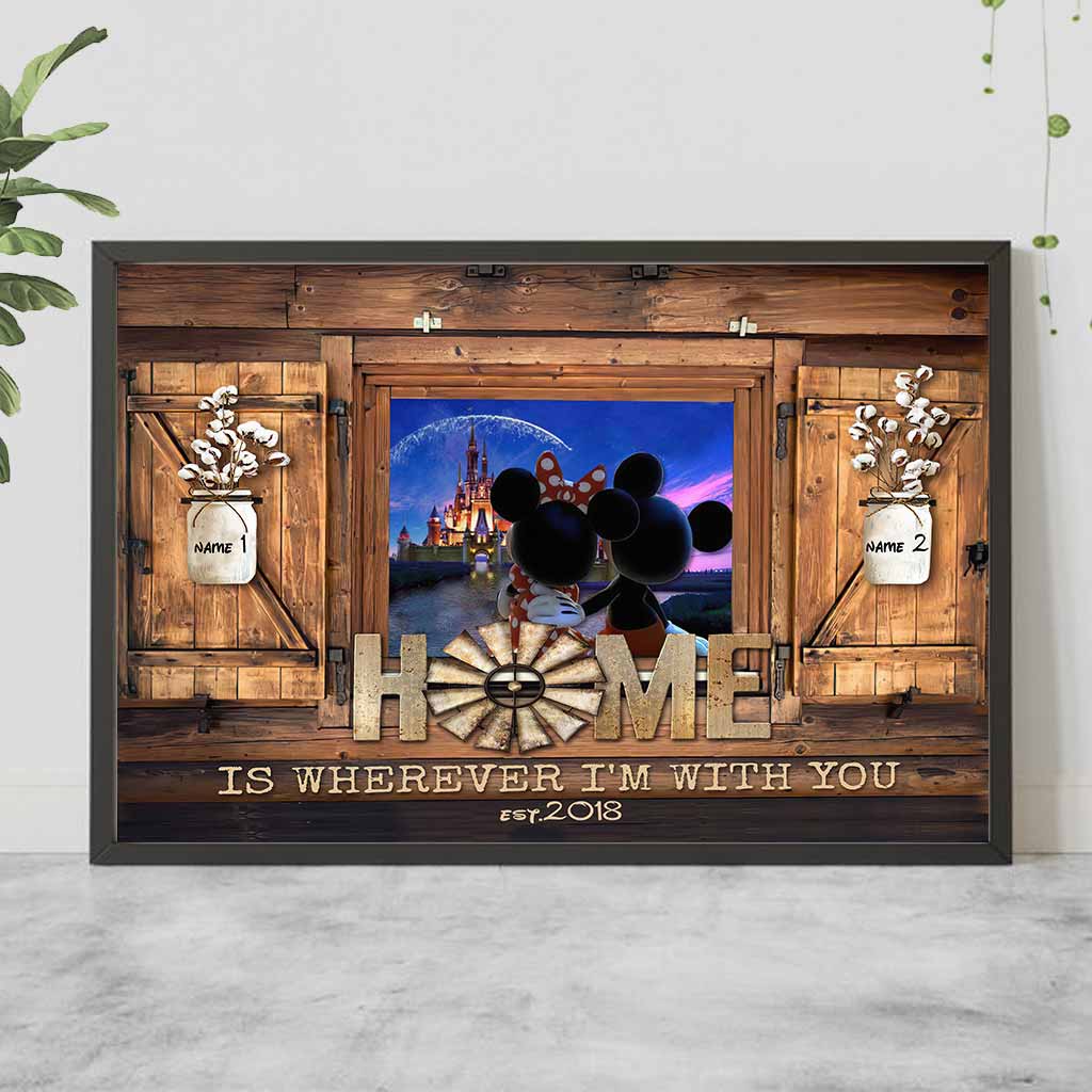 Home Is Where I'm With You - Personalized Mouse Poster