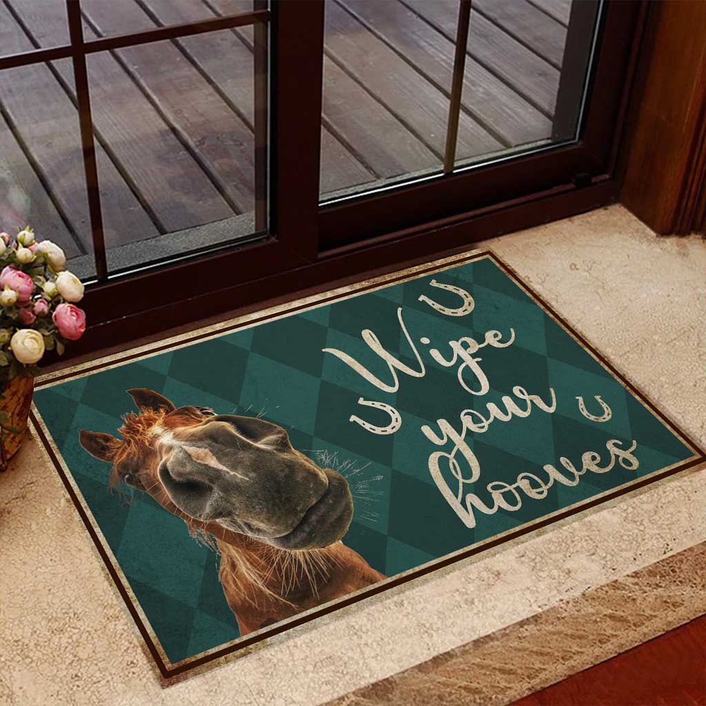 Wipe Your Hooves - Horse Doormat