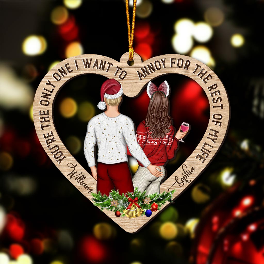 I Want To Annoy - Personalized Christmas Couple Ornament