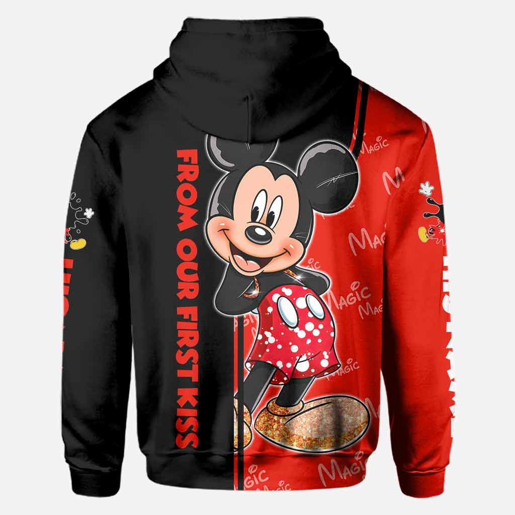 From Our First Kiss - Personalized Couple Mouse All Over T-shirt and Hoodie