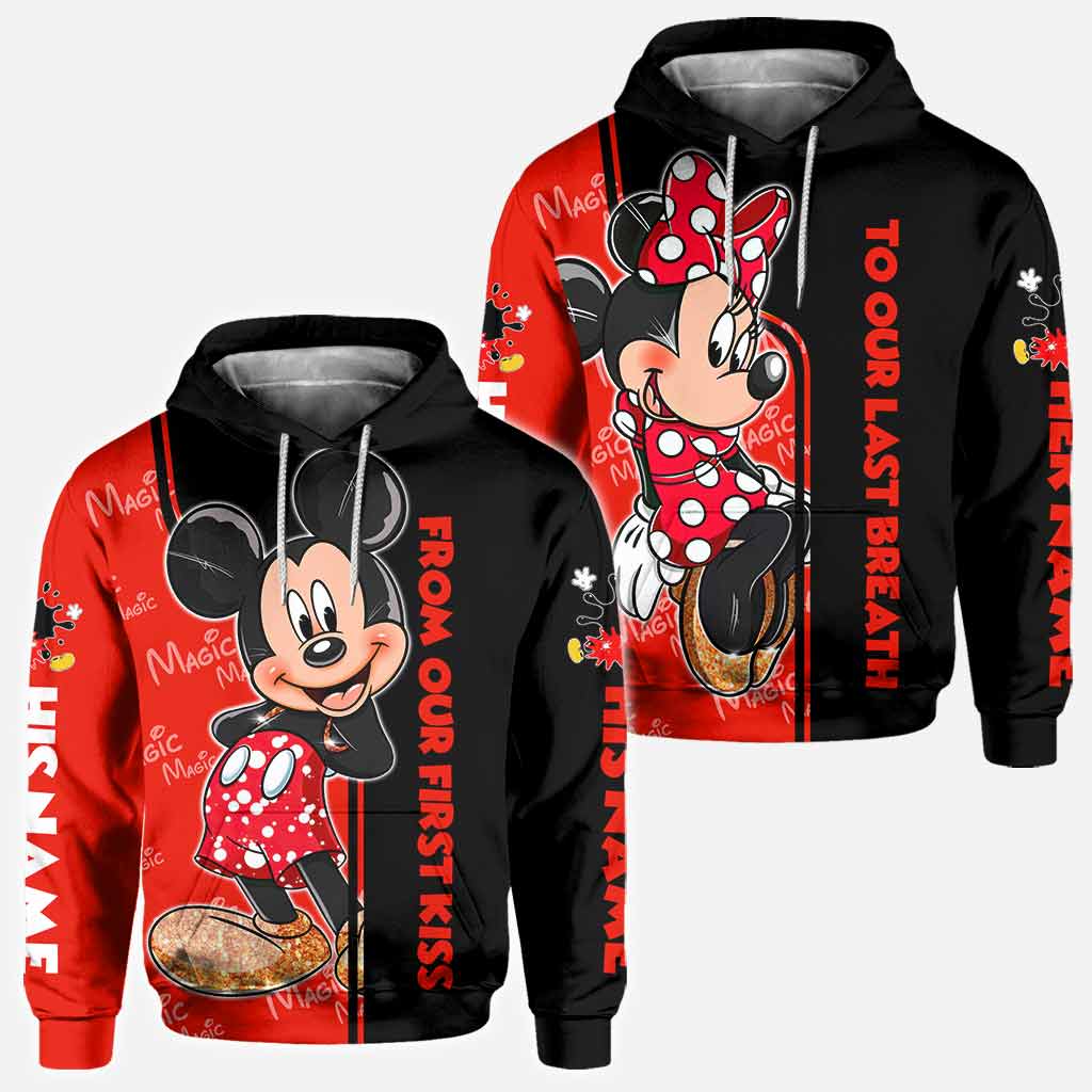 From Our First Kiss - Personalized Couple Mouse All Over T-shirt and Hoodie