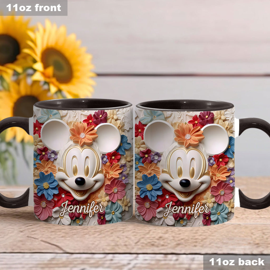 Magical Flowers - Personalized Mouse Accent Mug