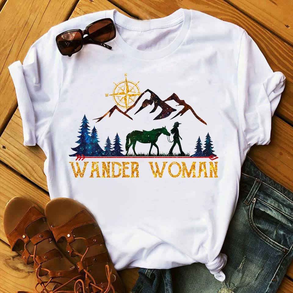 Wander Woman Horse T-shirt and Hoodie 0523