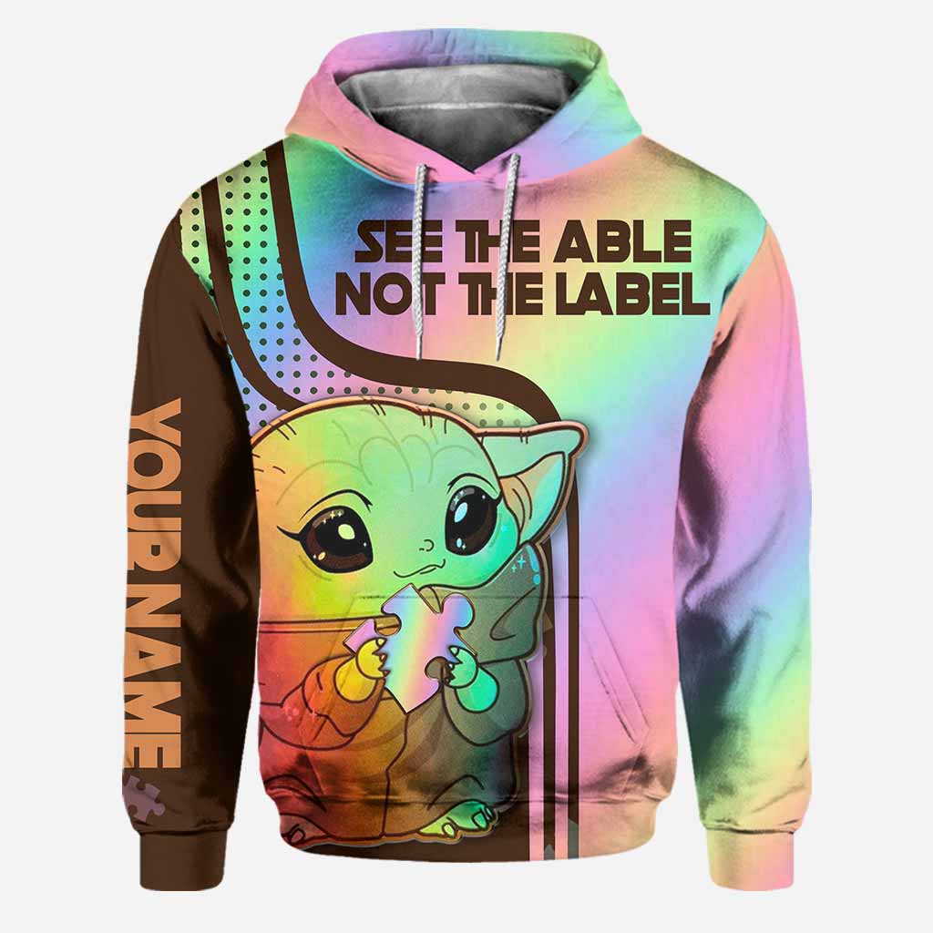 See The Able Not The Label - Personalized Autism Awareness Hoodie And Leggings