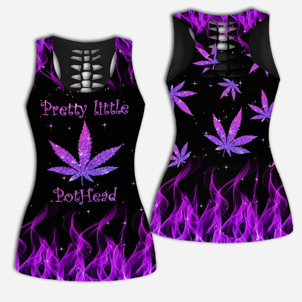 Pretty Little Pothead - Weed Hollow Tank Top and Leggings