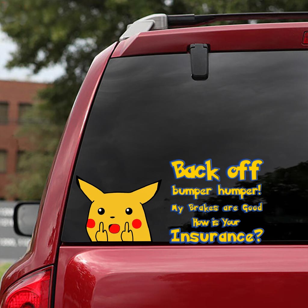 Pika Peeking Peek Peekabo - Personalized Monster Trainer Decal Full