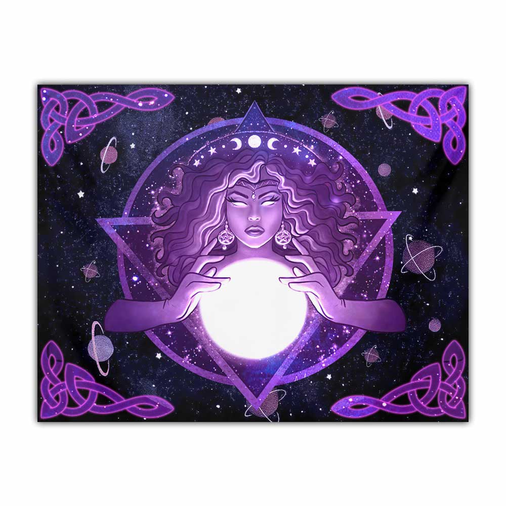 Magic In The Universe - Witch Wall Tapestry