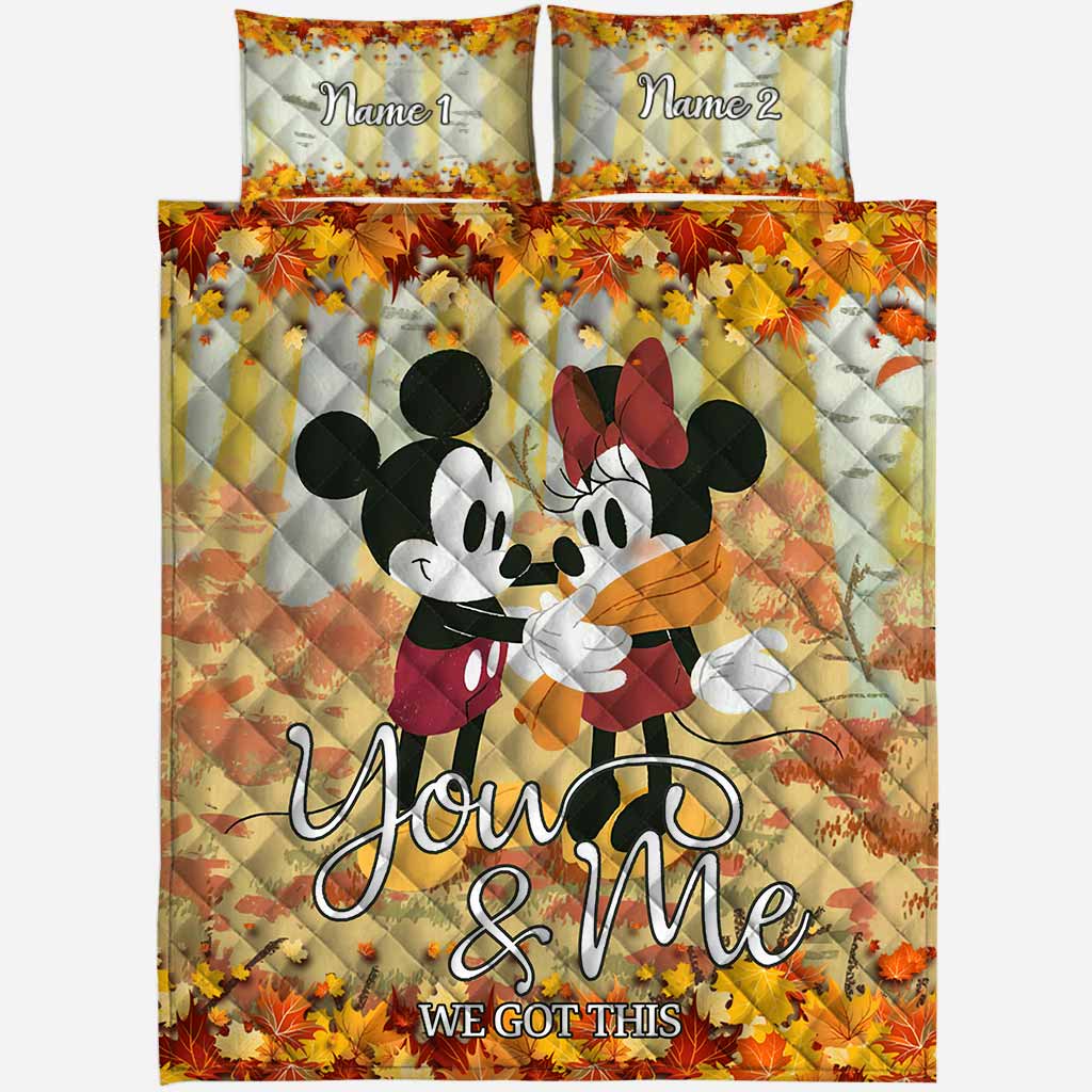 You & Me We Got This - Personalized Mouse Quilt Set