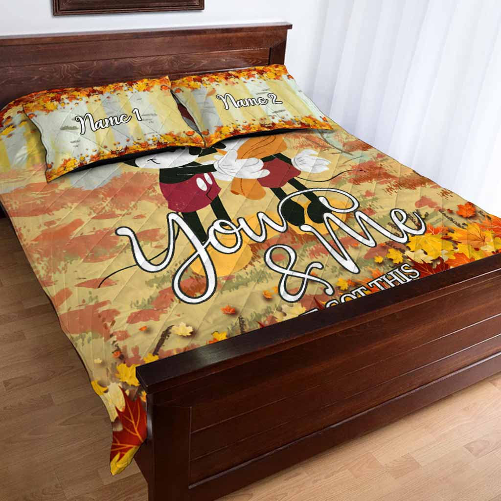 You & Me We Got This - Personalized Mouse Quilt Set