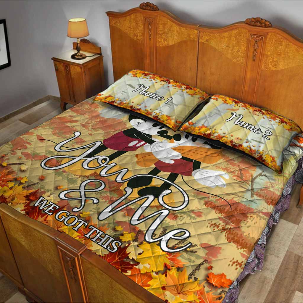 You & Me We Got This - Personalized Mouse Quilt Set