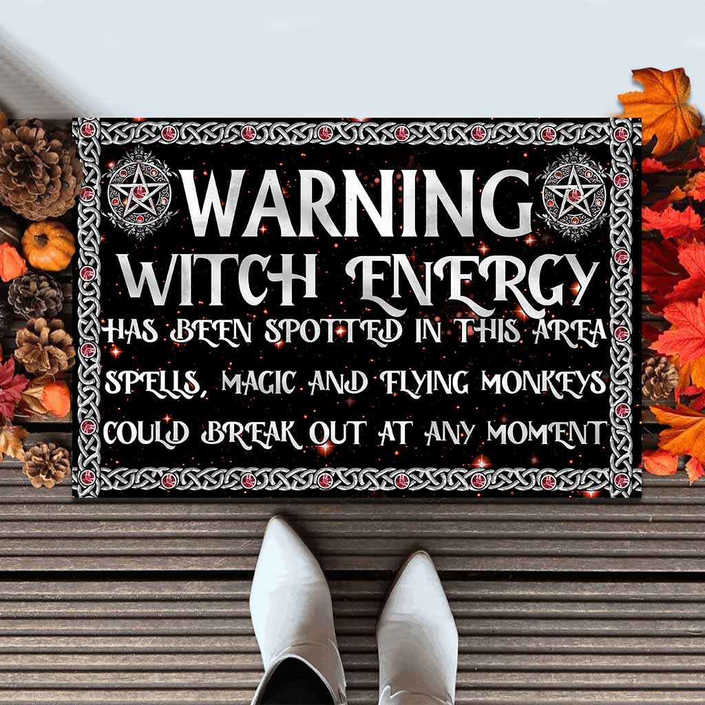 Warning Witch Energy Has Been Spotted Doormat