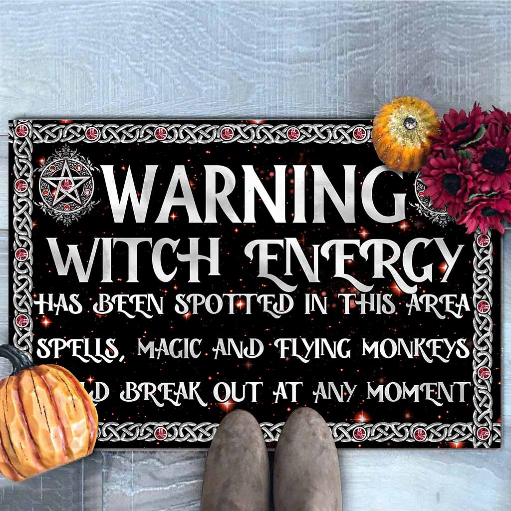 Warning Witch Energy Has Been Spotted Doormat