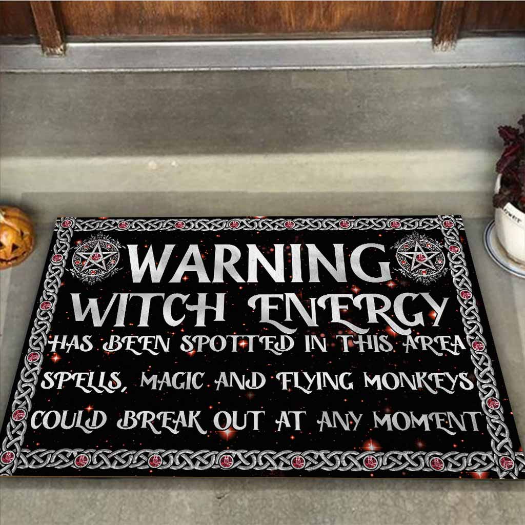 Warning Witch Energy Has Been Spotted Doormat