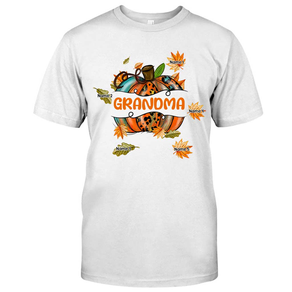 Grandma - Personalized Fall Grandma T-shirt and Hoodie