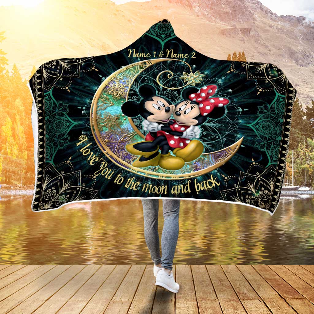 You & Me - Personalized Mouse Hooded Blanket