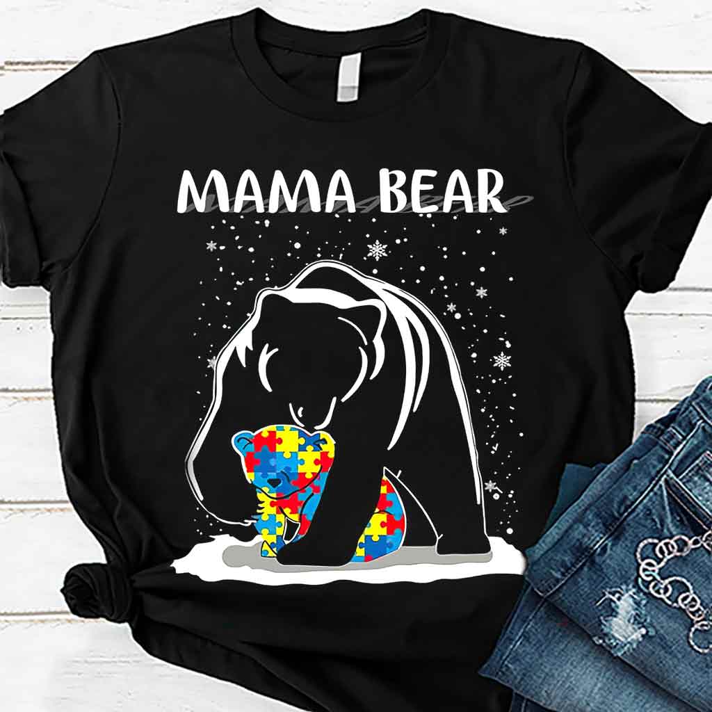 Mama Bear - Autism Awareness T-shirt and Hoodie 112021
