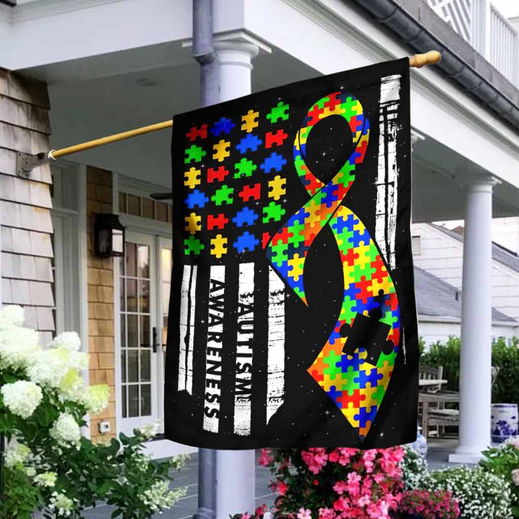 Autism Awareness - House Flag 112021
