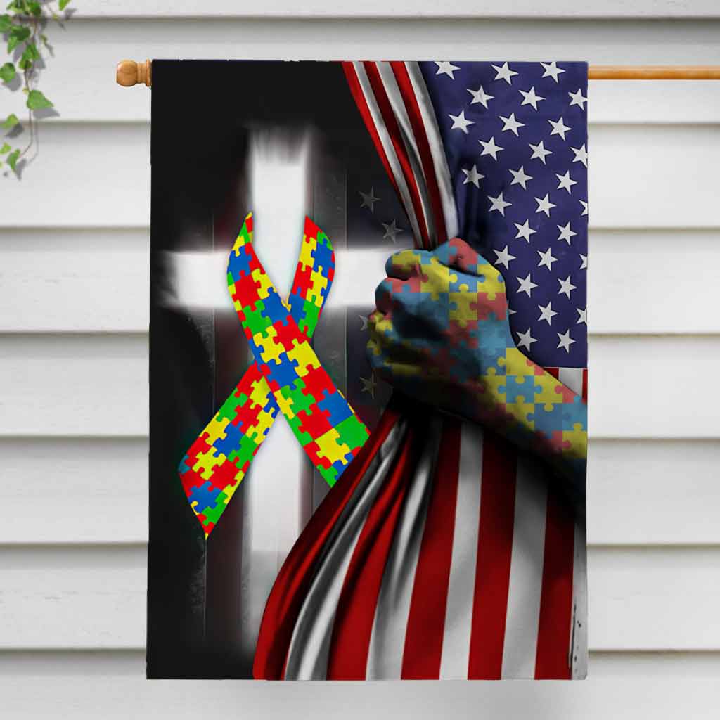 Autism Awareness - House Flag 112021