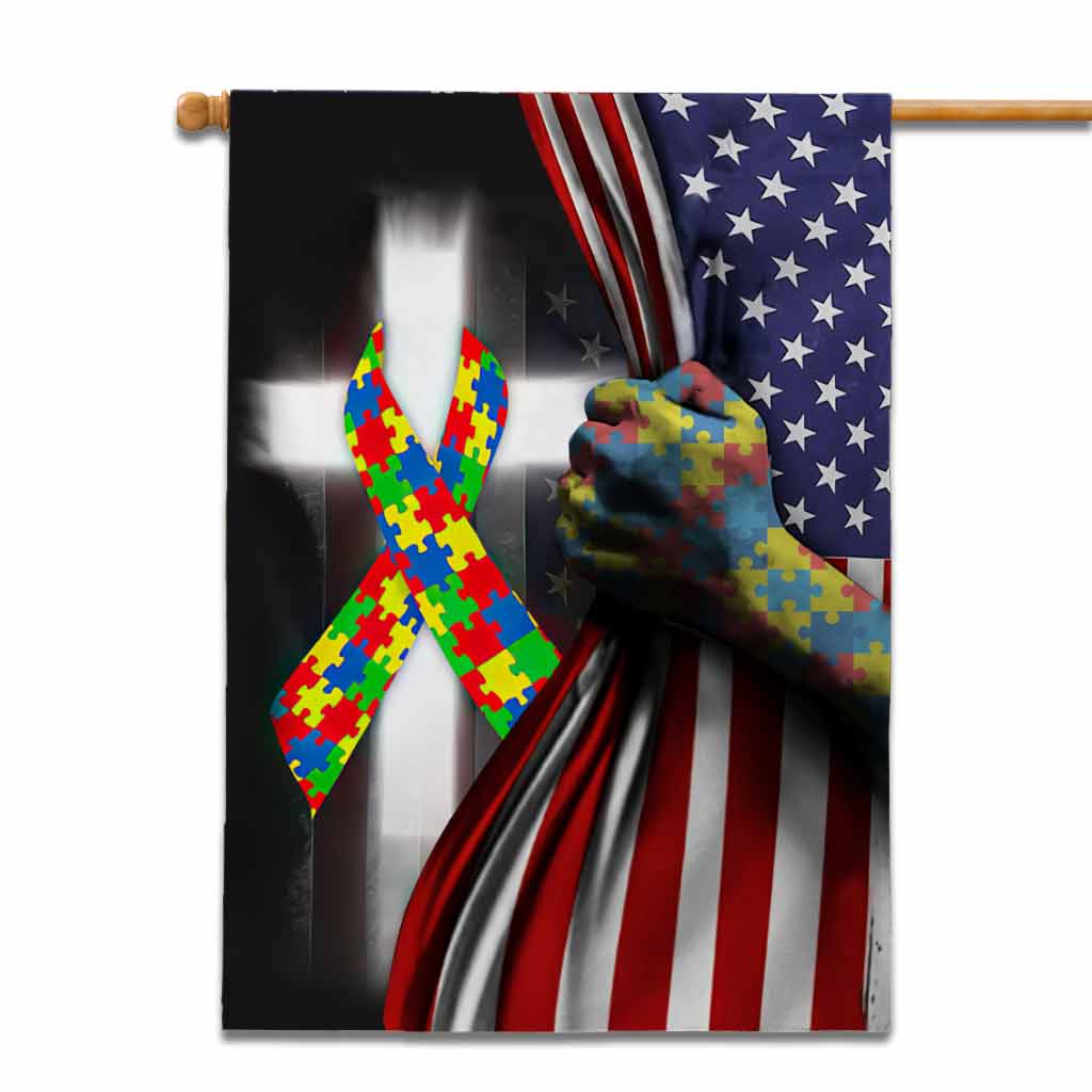 Autism Awareness - House Flag 112021