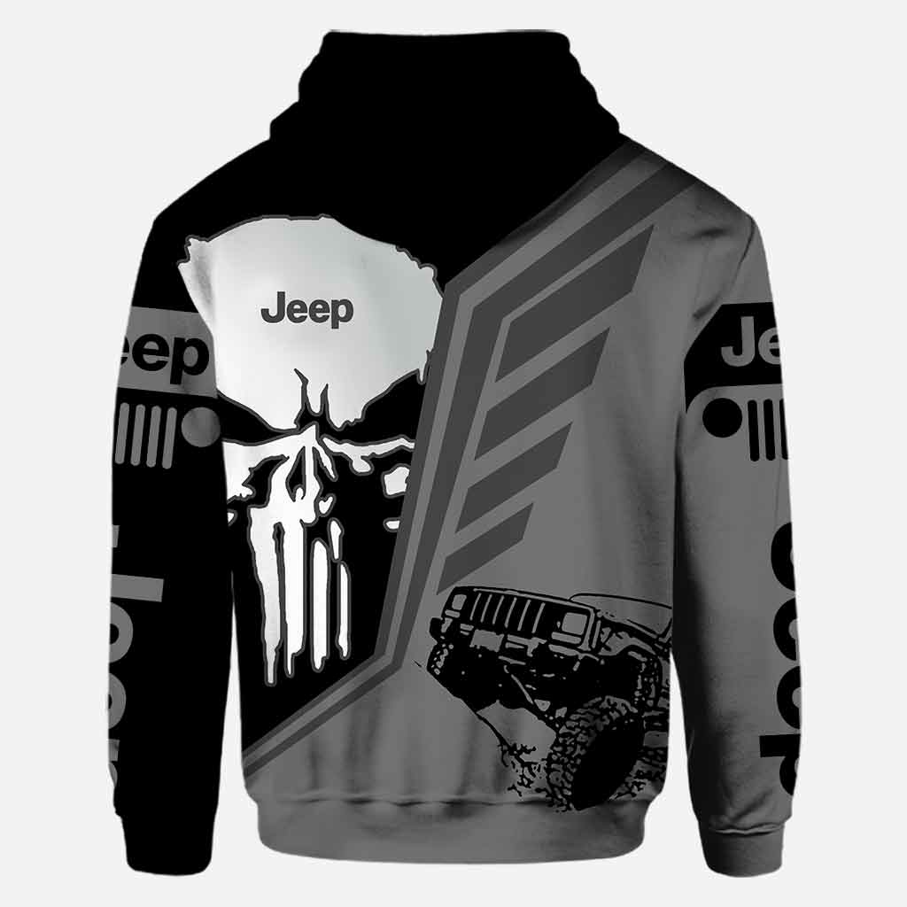 Jp And Skull Car - All Over T-shirt and Hoodie 1121