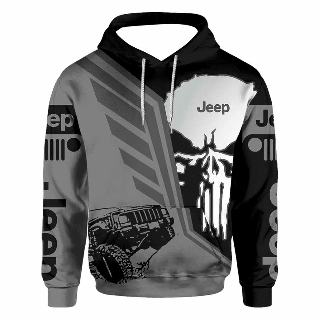 Jp And Skull Car - All Over T-shirt and Hoodie 1121