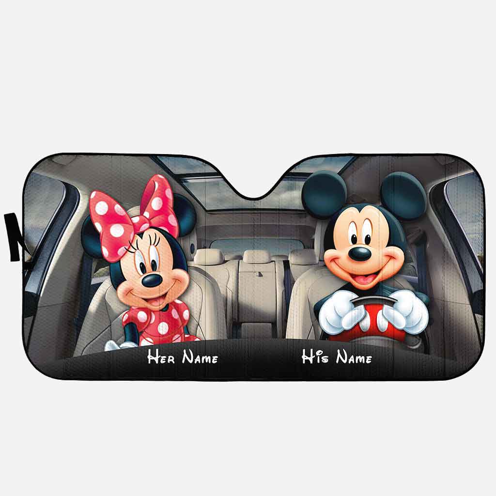 Mouse Couple - Personalized Car Sunshade